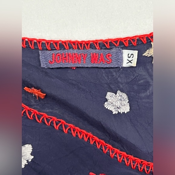 Johnny Was MELIA All Around Heavily Embroidered Blouse Tunic Boho Top EUC - Picture 7 of 9